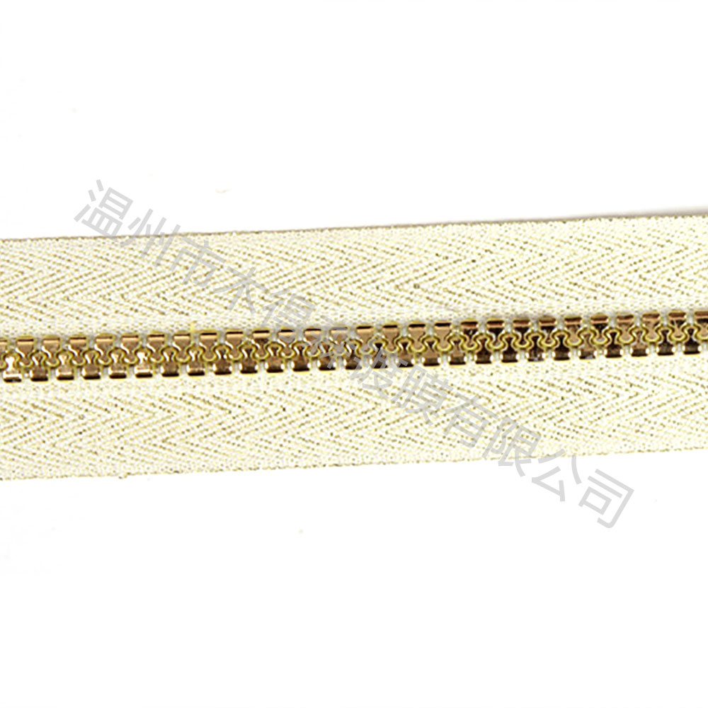 鍍金色電鍍樹脂拉鏈