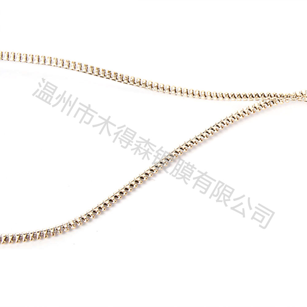 金色電鍍強(qiáng)化拉鏈